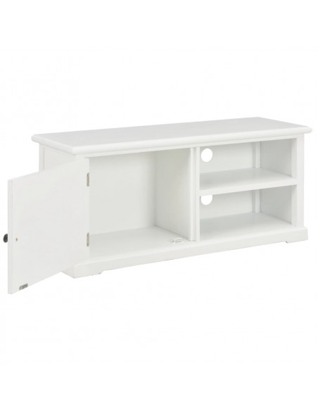 Mobile Porta TV Bianco 90x30x40 cm in Legno