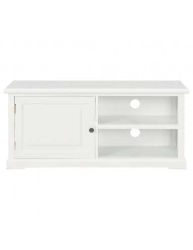 Mobile Porta TV Bianco 90x30x40 cm in Legno