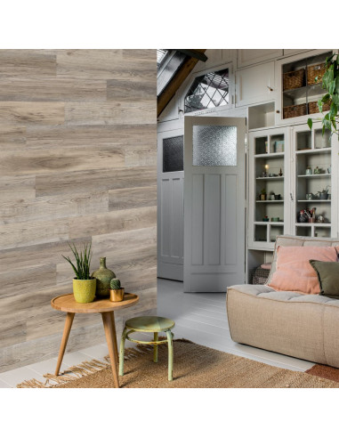 WallArt Pannelli Effetto Legno Rovere Stagionato Bianco Slavato