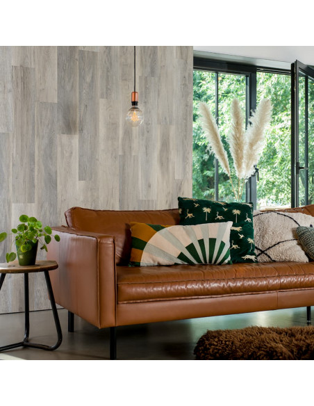 WallArt Pannelli Effetto Legno Rovere Stagionato Bianco Slavato