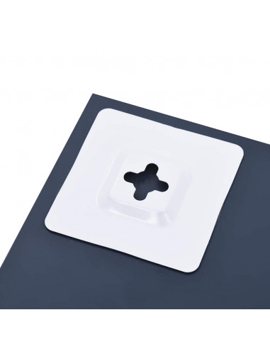 Specchio da Parete con Mensola 40x40 cm in Vetro Temperato