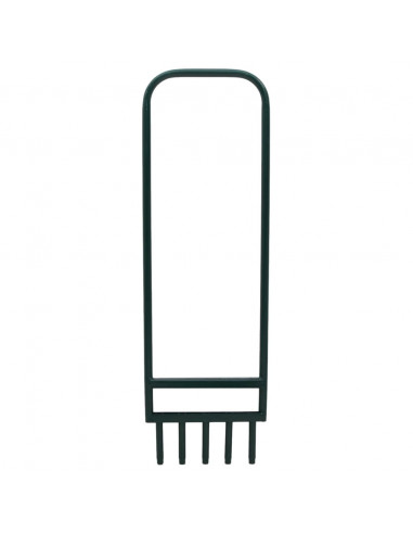 Aeratore Prato 5 Denti Cavi Acciaio Verniciato a Polvere Verde