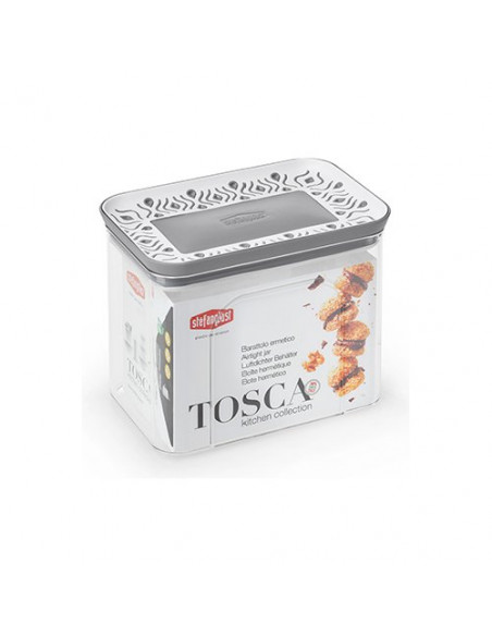 Barattolo Stefanplast 55604 TOSCA Ermetico Grigio Grigio
