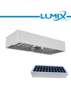 Bianco Lampada da parete solare LED 6w - senza fili con sensori