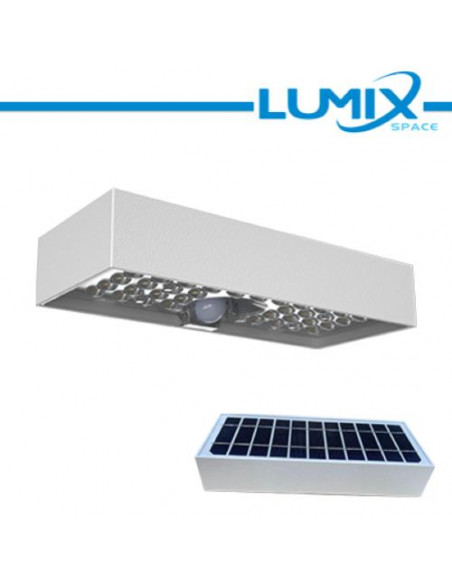 Bianco Lampada da parete solare LED 6w - senza fili con sensori
