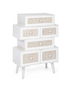 Cassettiera Yes Everyday 0744881 MONTIEL Bianco e Lino Bianco e Lino