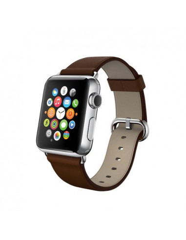 CINTURINO LEATHER APPLE WATCH/2/3/4/5/6/SE 42 MM. BROWN