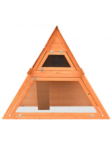 Conigliera in Legno Massello di Pino e Abete 152x128x108 cm