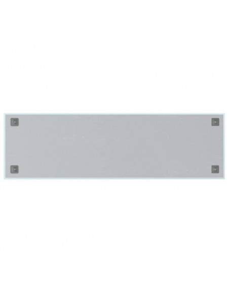 Lavagna Magnetica a Parete Bianca 100x30 cm Vetro Temperato