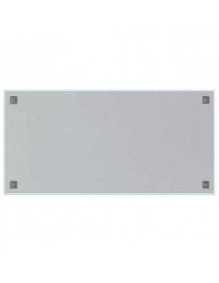 Lavagna Magnetica a Parete Bianca 100x50 cm Vetro Temperato