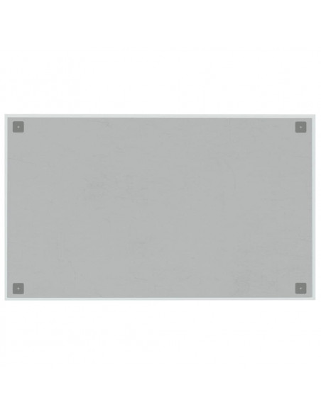 Lavagna Magnetica a Parete Bianca 100x60 cm Vetro Temperato