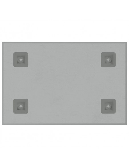 Lavagna Magnetica a Parete Bianca 30x20 cm Vetro Temperato