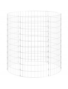 Palo Gabbione Circolare in Acciaio Zincato Ø100x100 cm