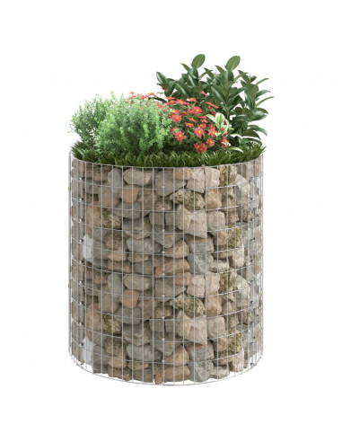 Palo Gabbione Circolare in Acciaio Zincato Ø100x100 cm