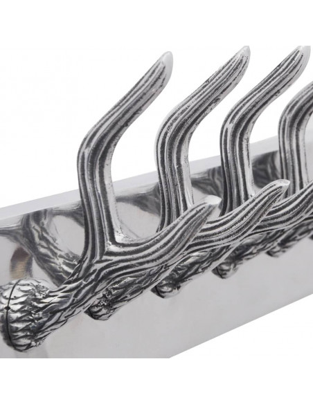 Ganci Appendiabiti 4 pz Argento in Alluminio