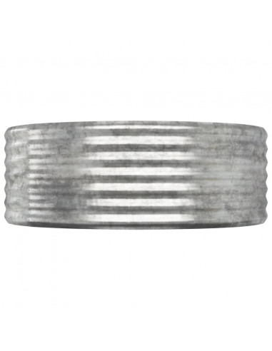 Letto Giardino Acciaio Zincato 322x100x36cm Argento