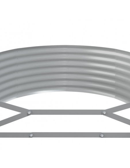 Letto Giardino Acciaio Zincato 322x100x36cm Argento