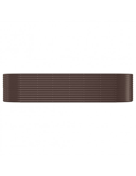 Letto Giardino Acciaio Zincato 322x100x68 cm Marone