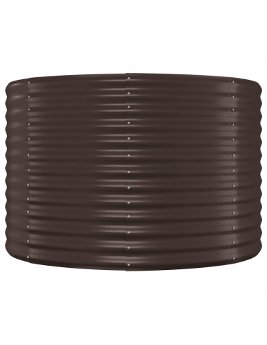 Letto Giardino Acciaio Zincato 322x100x68 cm Marone