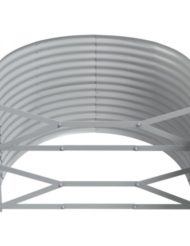 Letto Giardino Acciaio Zincato 322x100x68 cm Marone