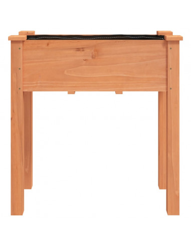 Fioriera con Fodera Marrone 71x37x76 cm Legno Massello di Abete