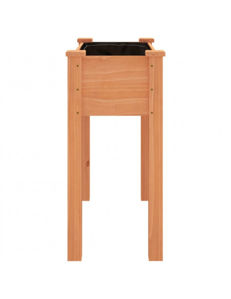 Fioriera con Fodera Marrone 71x37x76 cm Legno Massello di Abete