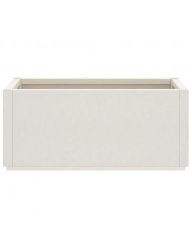 Fioriera da Giardino Bianca 80x36x35 cm in PP