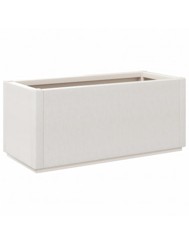 Fioriera da Giardino Bianca 80x36x35 cm in PP