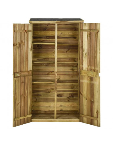 Capanno per Attrezzi in Legno di Pino 85x48x177 cm