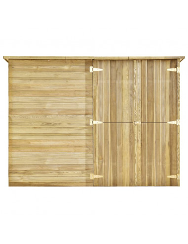 Capanno Giardino per Biciclette 232x110x170 cm Pino Impregnato