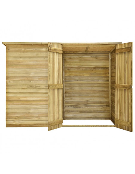 Capanno Giardino per Biciclette 232x110x170 cm Pino Impregnato