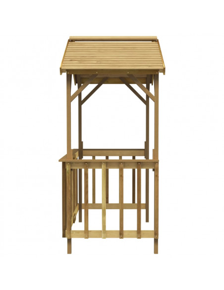Capanno per Barbecue 163,5x93x210 cm in Pino Impregnato