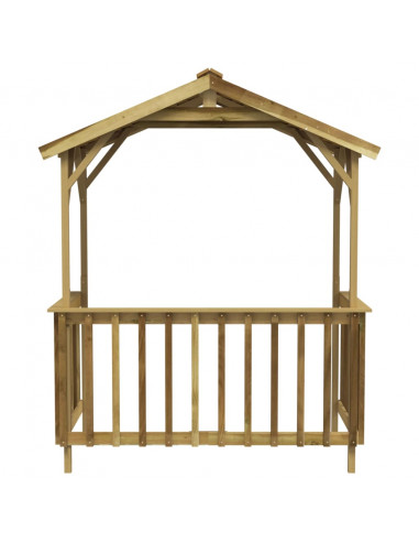 Capanno per Barbecue 163,5x93x210 cm in Pino Impregnato