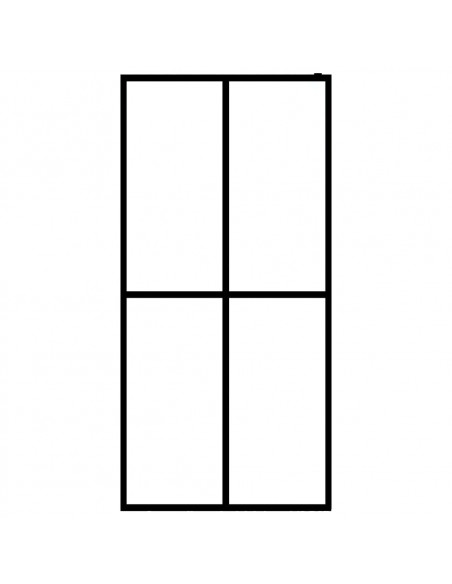 Cabina Doccia con Schermo in Vetro Temperato Glassato 90x195 cm Cabina Doccia con Schermo in Vetro Temperato Glassato 90x195 cm