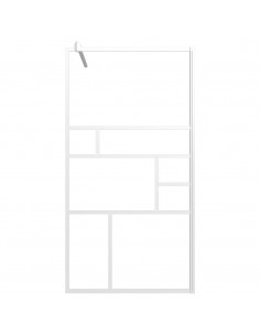 Parete per Doccia Walk in 115x195 cm in Vetro ESG Bianco 2