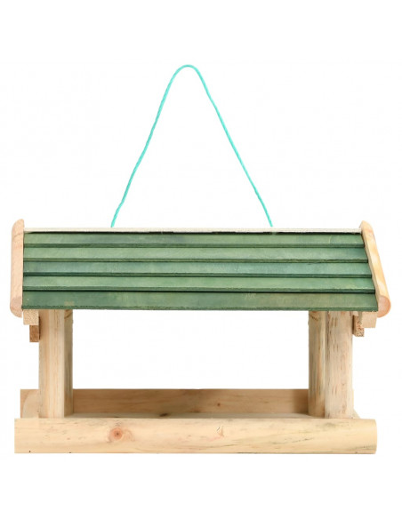 Mangiatoia per Uccelli in Legno Massello 35x29,5x21cm