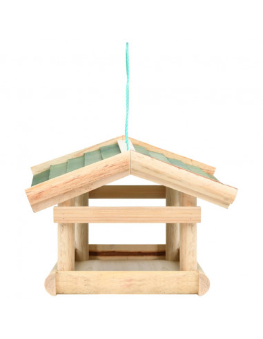 Mangiatoia per Uccelli in Legno Massello 35x29,5x21cm