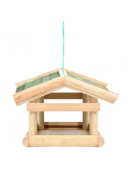 Mangiatoia per Uccelli in Legno Massello 35x29,5x21cm