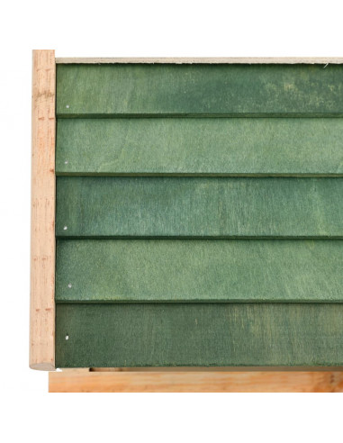 Mangiatoia per Uccelli in Legno Massello 35x29,5x21cm