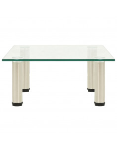 322760  TV Stand Transparent 40x35x17 cm Tempered Glass 2