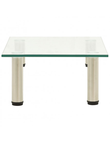 322760  TV Stand Transparent 40x35x17 cm Tempered Glass