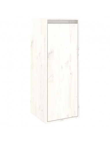 Mobili Porta TV 5 pz Bianchi in Legno Massello di Pino