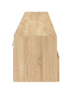 Mobili TV Muro 2pz Rovere Sonoma 100x30x30 cm Legno Multistrato 2