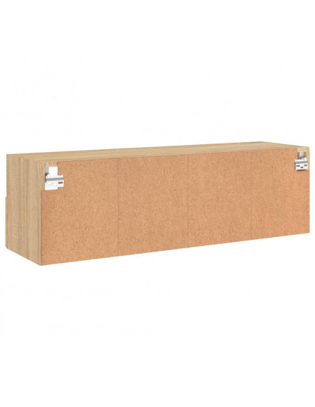 Mobile TV Parete Rovere Sonoma 100x30x30cm in Legno Multistrato