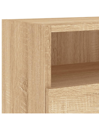 Mobile TV Parete Rovere Sonoma 100x30x30cm in Legno Multistrato