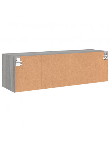 Mobile TV a Parete Grigio Sonoma 100x30x30 cm Legno Multistrato