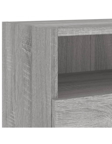 Mobile TV a Parete Grigio Sonoma 100x30x30 cm Legno Multistrato
