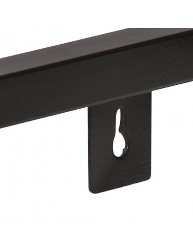 Mensole a Muro 2 pz 80 cm in Legno Massello di Mango Grezzo