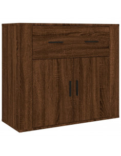 Credenza Rovere Marrone in Legno Multistrato