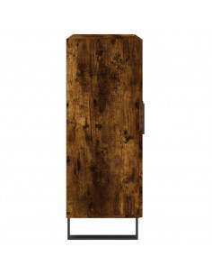 Credenza Rovere Fumo 69,5x34x90 cm in Legno Multistrato